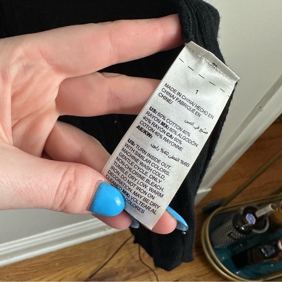 Chico’s | Black Bracelet Sleeve Pearl Embellished Cardigan Size 1/Medium - Picture 5 of 6